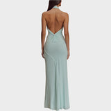 Laguna | Vestido Largo Con Cuello Halter