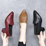 Elena | Zapatos de Cuero Con Bardados