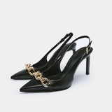 Valéria | Tacones Metálicos con Cadena