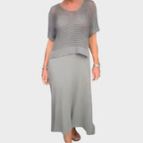 Liza | Vestido de Con Blusa de Punto