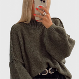 Carly | Suéter de Punto Oversized con Mangas Globo