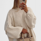Carly | Suéter de Punto Oversized con Mangas Globo