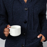 Amélia | Cardigan de Punto Suave con Capucha