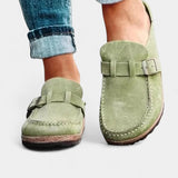 Elora | Zuecos Clásicos de Gamuza