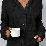 Amélia | Cardigan de Punto Suave con Capucha