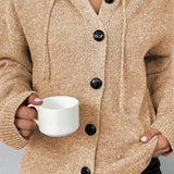 Amélia | Cardigan de Punto Suave con Capucha
