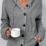 Amélia | Cardigan de Punto Suave con Capucha