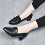 Elena | Zapatos de Cuero Con Bardados