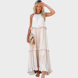 Landry | Vestido Sin Mangas Con Ribete De Volantes