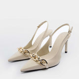 Valéria | Tacones Metálicos con Cadena