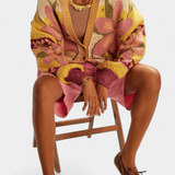 Isadora |  Cárdigan de Punto con Patrón Floral