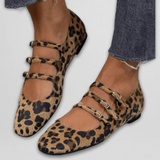 Poliana | Bailarinas con Estampado de Leopardo