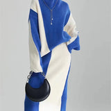 Pilar | Conjunto Falda y Suéter de Punto