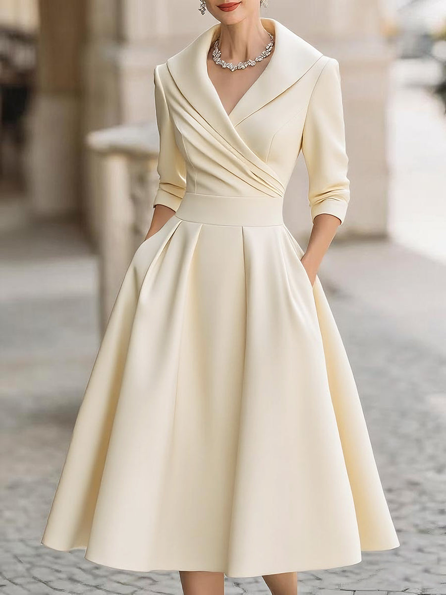 Amália |  Vestido Midi Elegante