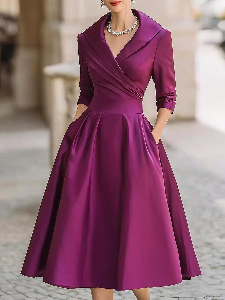 Amália |  Vestido Midi Elegante