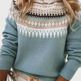 Gemma Jersey de Cuello Redondo Texturizado