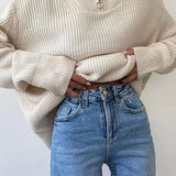 Eliana | Suéter de Punto con Cuello Alto y Cremallera