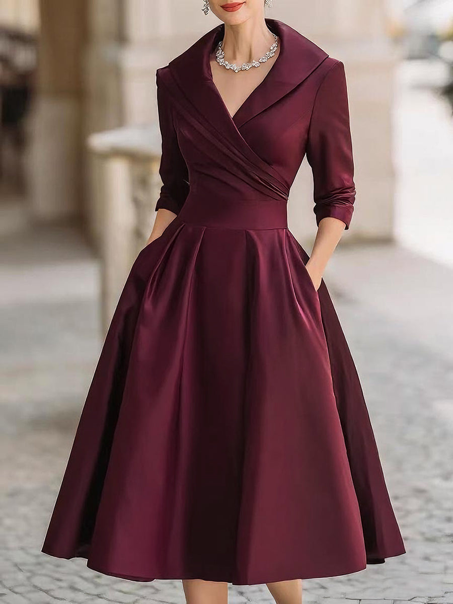 Amália |  Vestido Midi Elegante