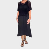 Liza | Vestido de Con Blusa de Punto