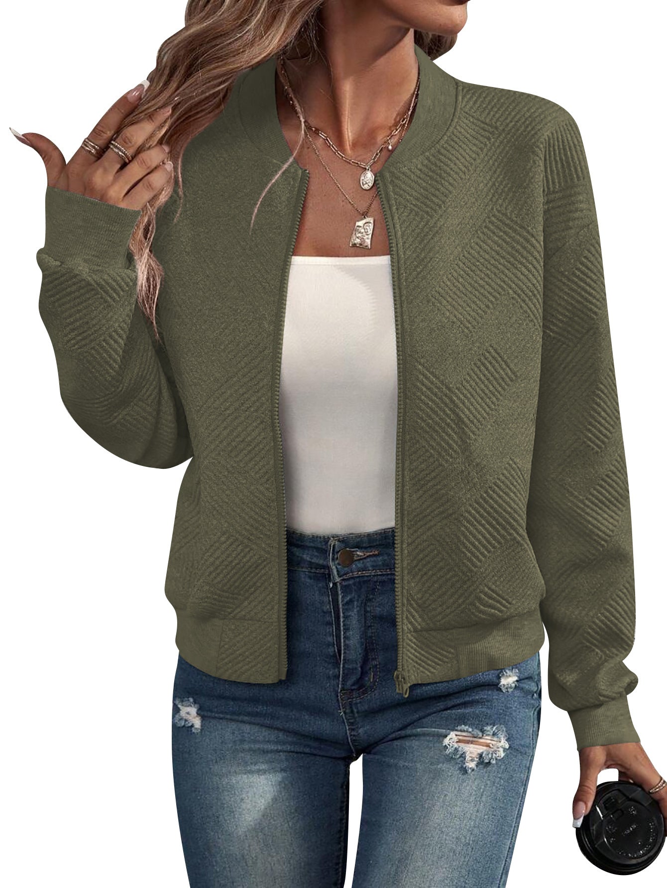 Dora | Chaqueta Bomber con Cremallera