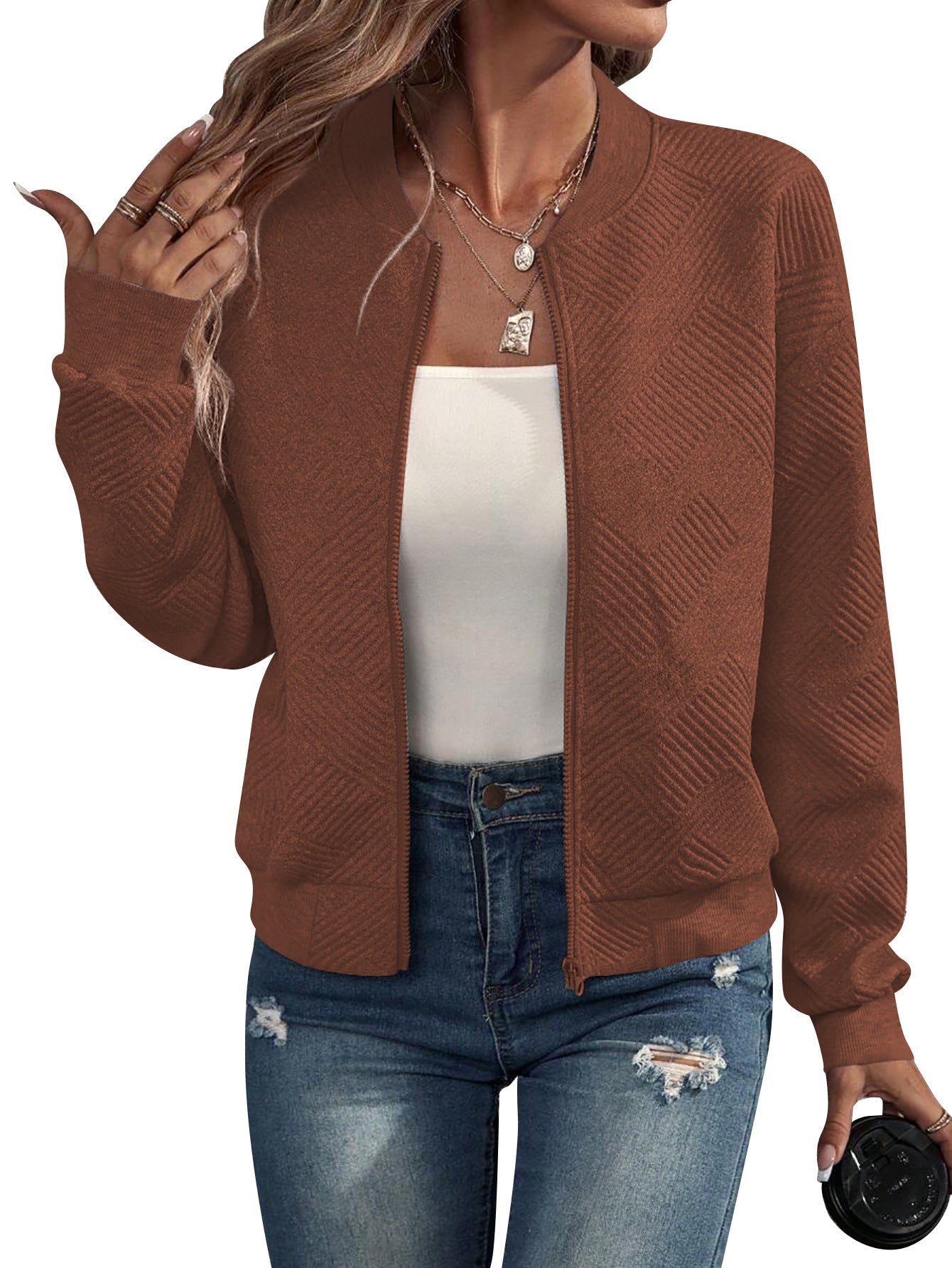Dora | Chaqueta Bomber con Cremallera