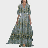 Helena | Maxivestido con deslumbrante estampado floral