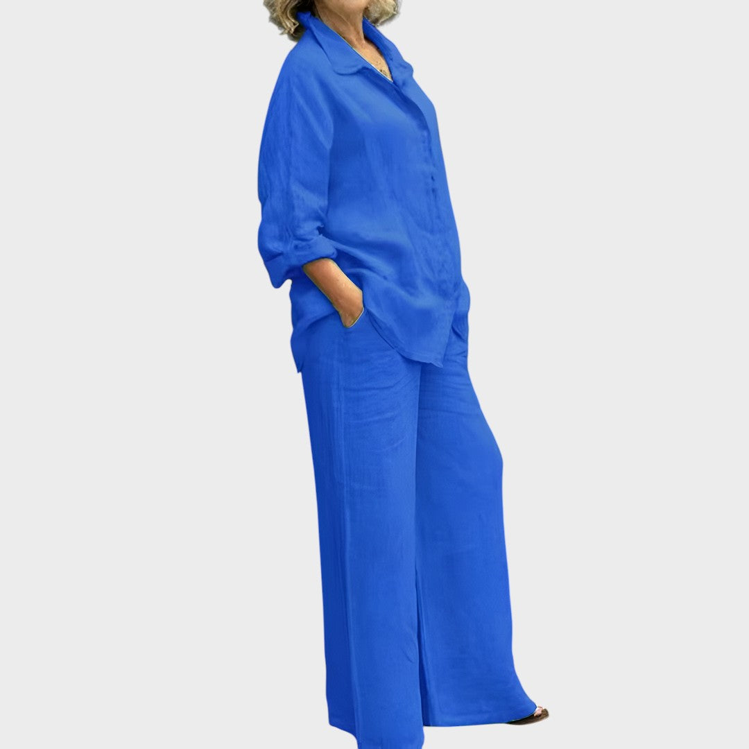 Lara | Conjunto De Camisa Y Pantalón