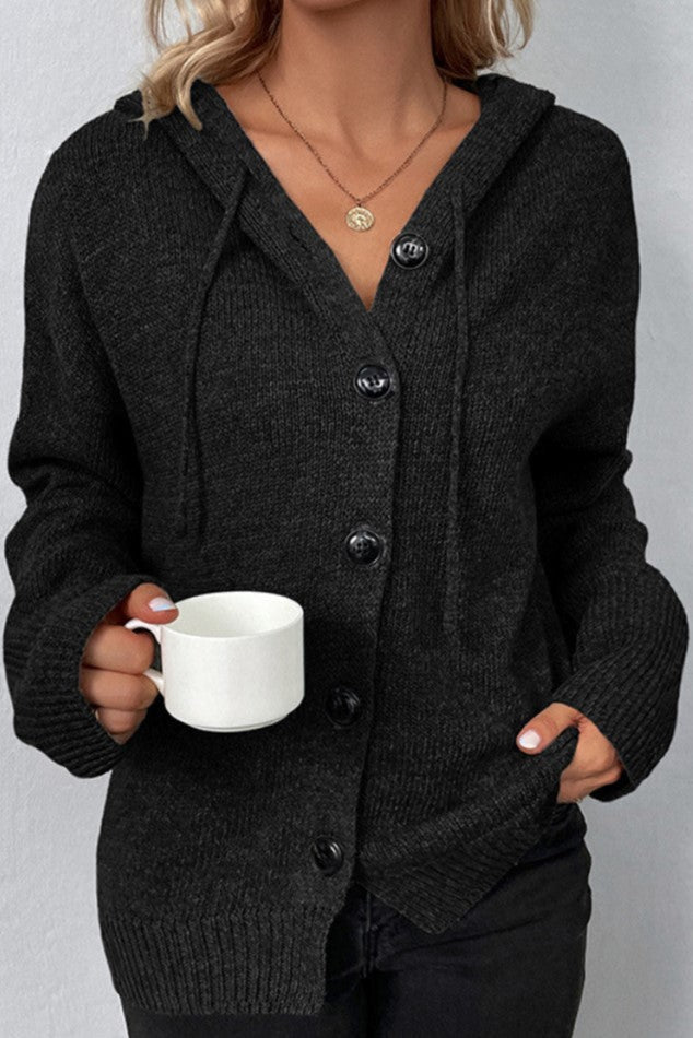 Amélia | Cardigan de Punto Suave con Capucha