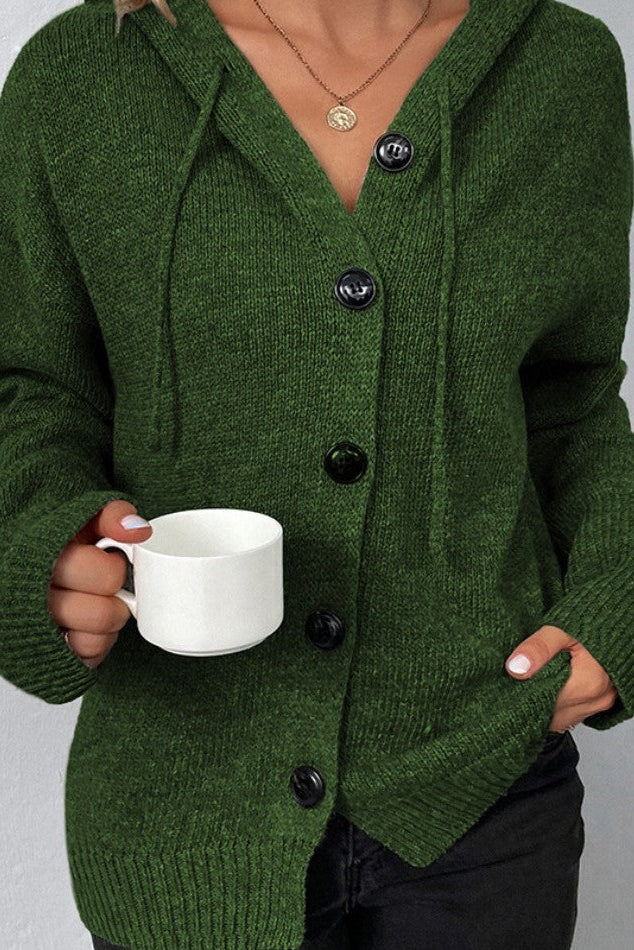 Amélia | Cardigan de Punto Suave con Capucha