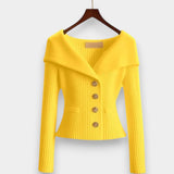 Nicole |  Cárdigan Acanelado Elegante