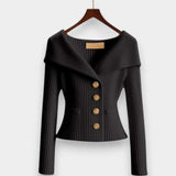 Nicole |  Cárdigan Acanelado Elegante