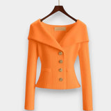 Nicole |  Cárdigan Acanelado Elegante