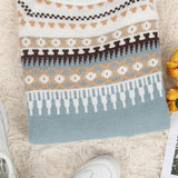 Gemma Jersey de Cuello Redondo Texturizado