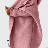 Marcela |  Cárdigan de Punto con Capucha Oversized