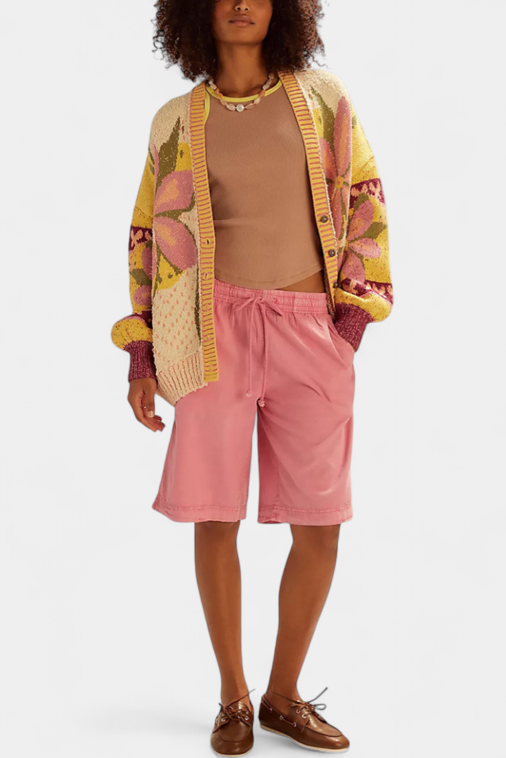 Isadora |  Cárdigan de Punto con Patrón Floral