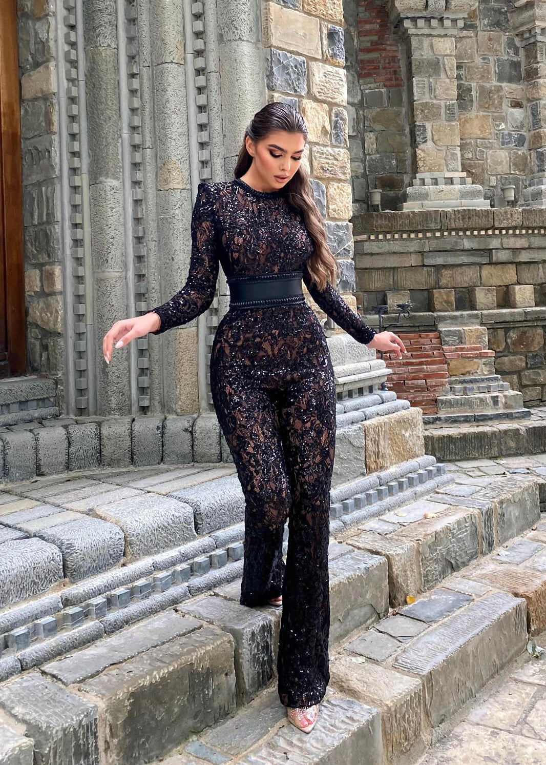 Júlia | Mono Largo de Encaje