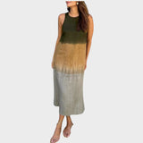 Ortega | Vestido Midi Degradado