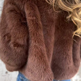 Liliana | Abrigo de Piel con Cremallera