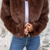 Liliana | Abrigo de Piel con Cremallera