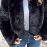 Liliana | Abrigo de Piel con Cremallera