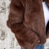 Liliana | Abrigo de Piel con Cremallera