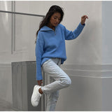 Eliana | Suéter de Punto con Cuello Alto y Cremallera