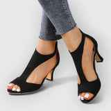 Nessa | Sandalias Ortopédicas Con Tacón Y Recorte